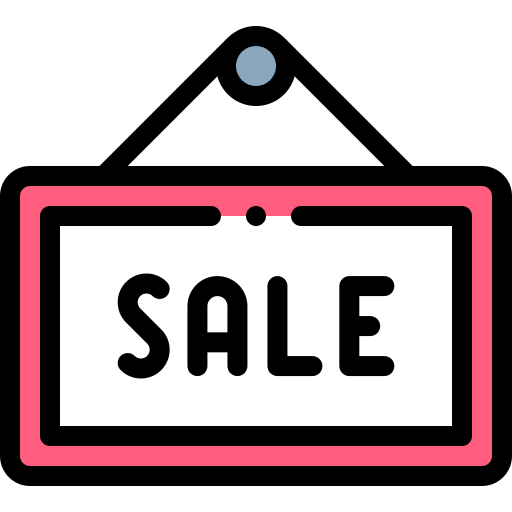 Sale Detailed Rounded Lineal color icon