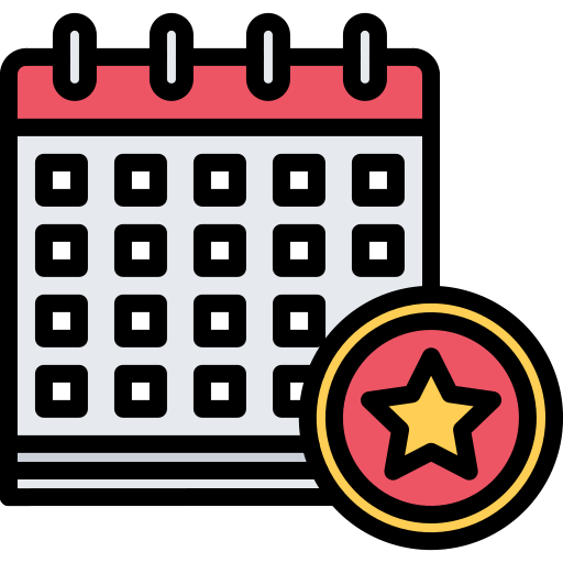 kalendarz Coloring Color ikona