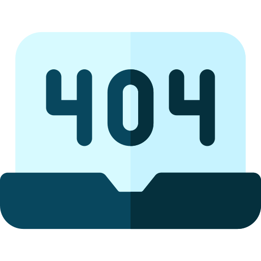 404 error Basic Rounded Flat icon