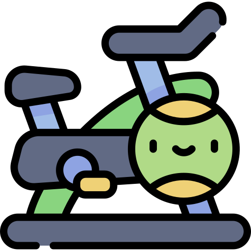 stationäres fahrrad Kawaii Lineal color icon