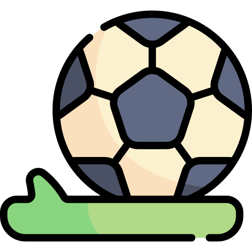 fútbol Kawaii Lineal color icono