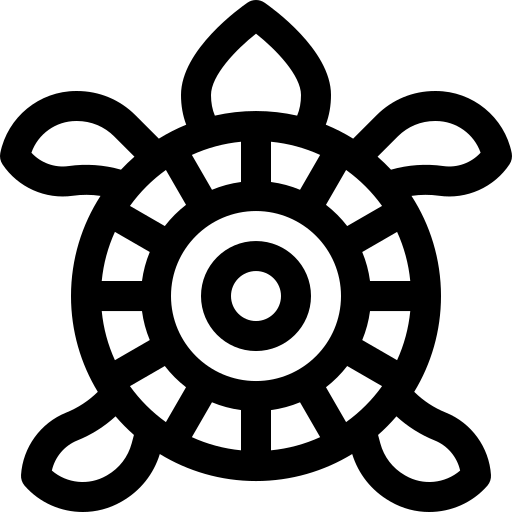 tartaruga Basic Rounded Lineal icona