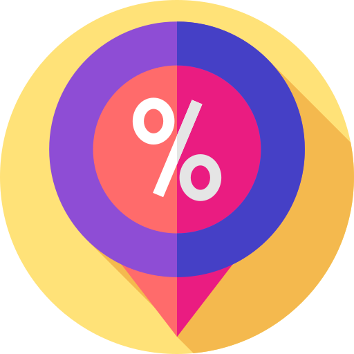 tijdelijke aanduiding Flat Circular Flat icoon