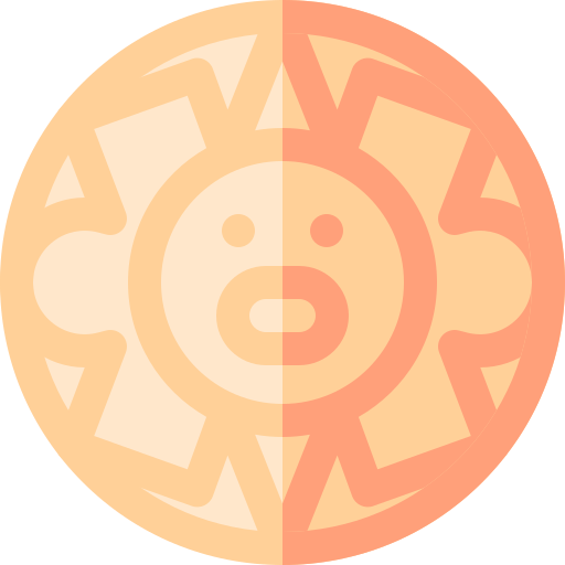 kalendarz aztecki Basic Rounded Flat ikona