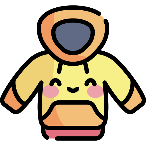 bluza z kapturem Kawaii Lineal color ikona