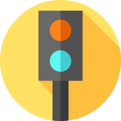 Traffic lights Flat Circular Flat icon