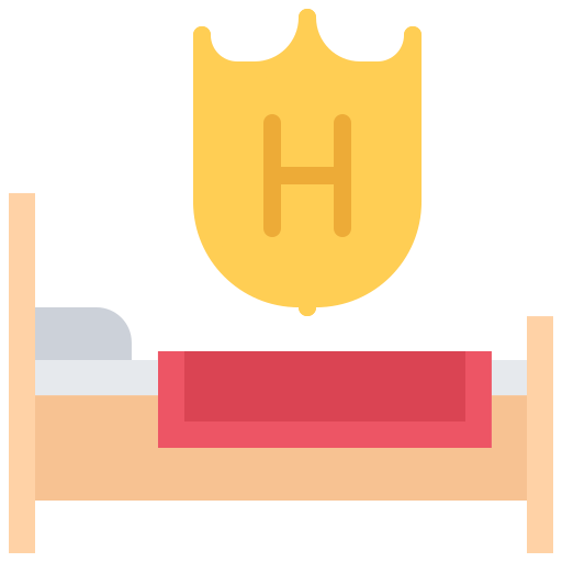 Bed Coloring Flat icon