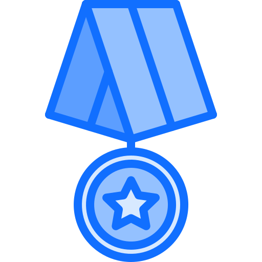 medal Coloring Blue ikona