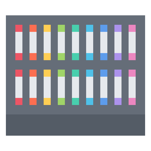 パステル Coloring Flat icon