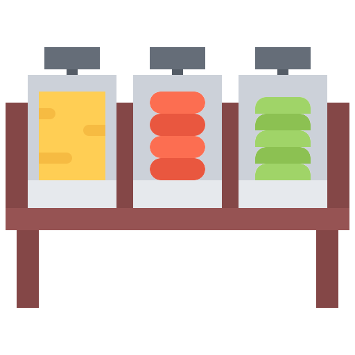 buffet Coloring Flat icono