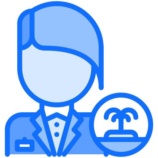 Manager Coloring Blue icon