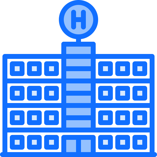 Hotel Coloring Blue icon
