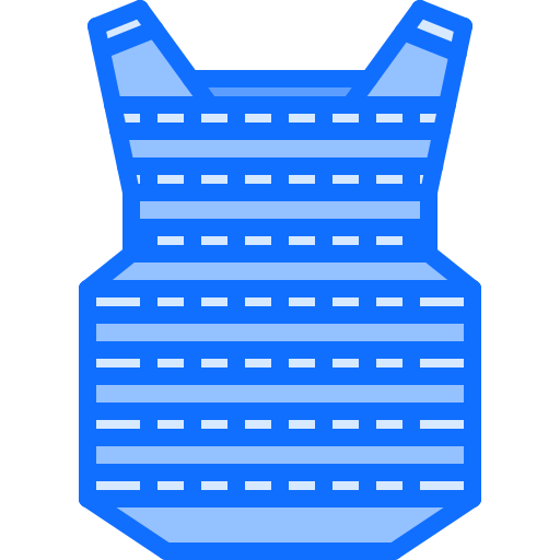 방탄 조끼 Coloring Blue icon