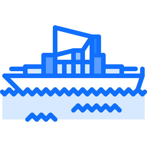 schiff Coloring Blue icon