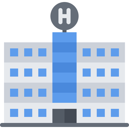 Hotel Coloring Flat icon