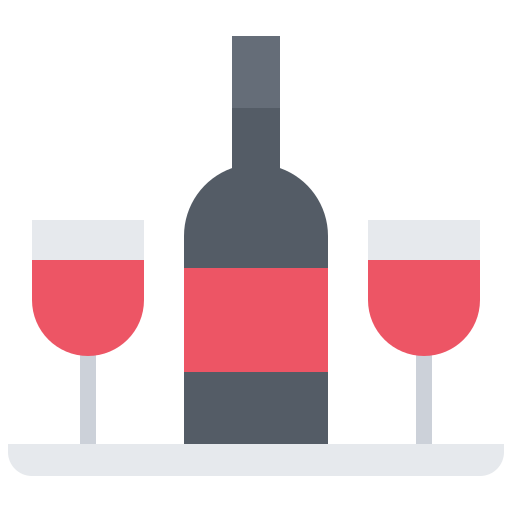 Вино Coloring Flat иконка