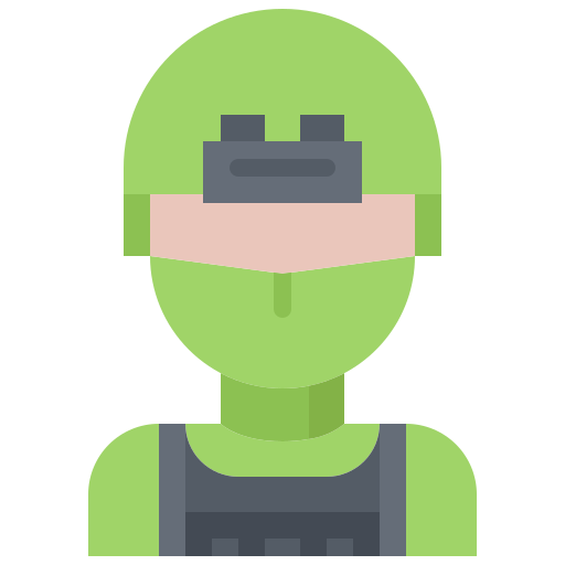 soldat Coloring Flat icon