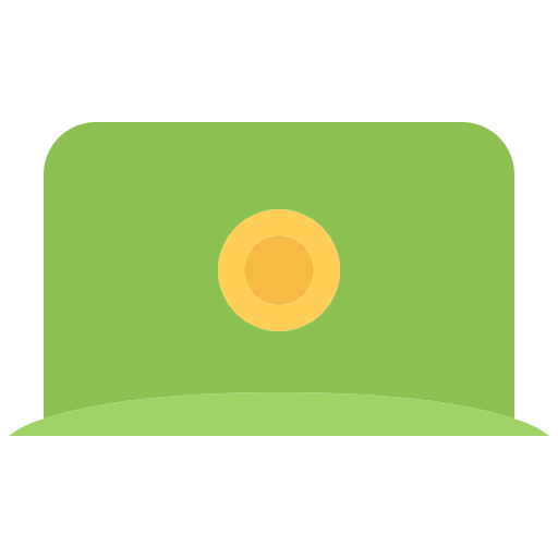 gorra Coloring Flat icono