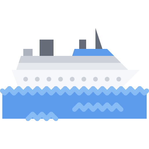 crucero Coloring Flat icono