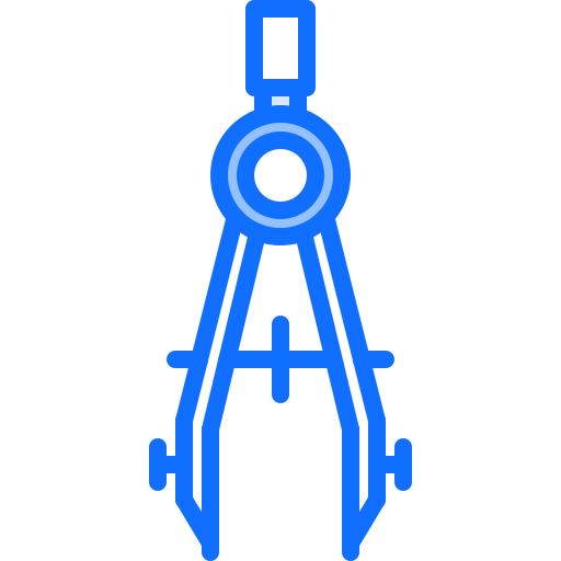 rysunkowy kompas Coloring Blue ikona