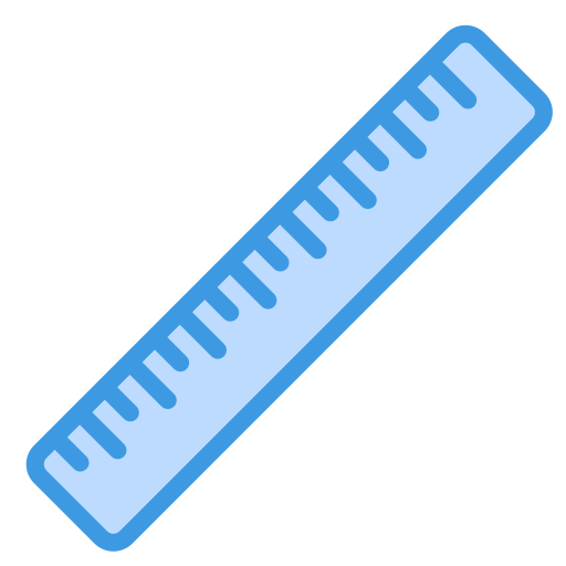 liniaal Generic Blue icoon