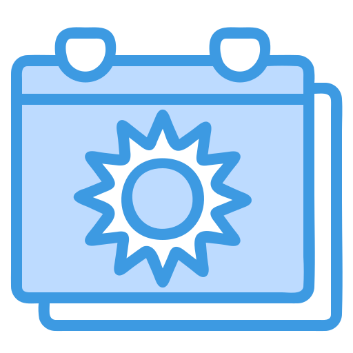 Calendar Generic Blue icon