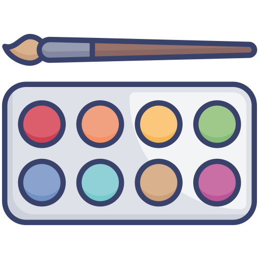 Paint Roundicons Premium Lineal Color icon