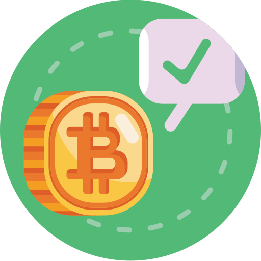 bitcoin aceptado Generic Circular icono