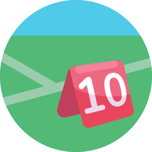 nummer 10 Generic Circular icoon