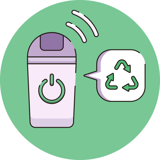 Smart trash Generic Outline Color icon