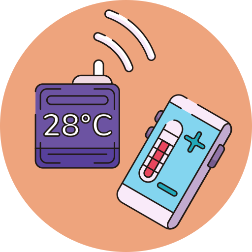 termostato Generic Outline Color icono