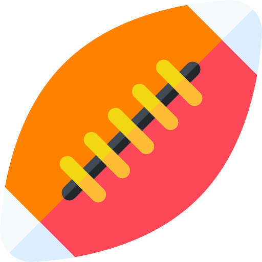 rugby Basic Rounded Flat ikona