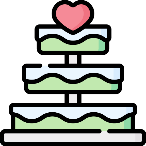 gâteau de mariage Special Lineal color Icône