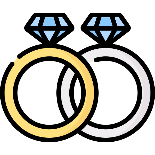 anneaux de mariage Special Lineal color Icône
