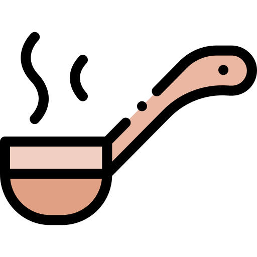 Ladle Detailed Rounded Lineal color icon