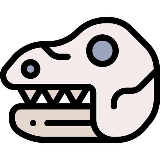 dinosaurier Detailed Rounded Lineal color icon