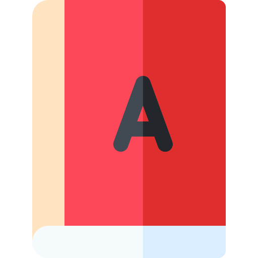 diccionario Basic Rounded Flat icono