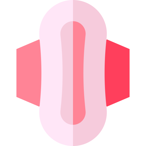 Sanitary pad Basic Straight Flat icon