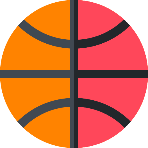 basketbal Basic Rounded Flat icoon