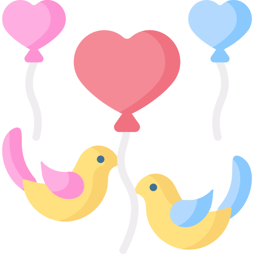 Love birds Special Flat icon