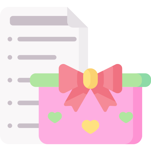 Gift list Special Flat icon