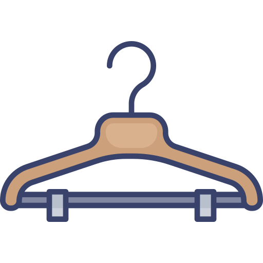 Clothes hanger Roundicons Premium Lineal Color icon