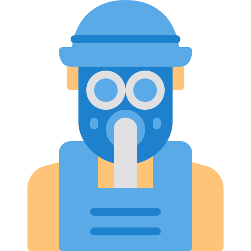 Gas mask Berkahicon Flat icon