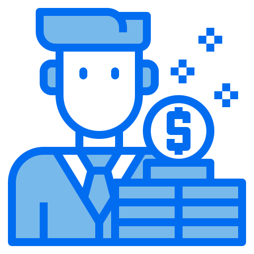 zakenman Payungkead Blue icoon