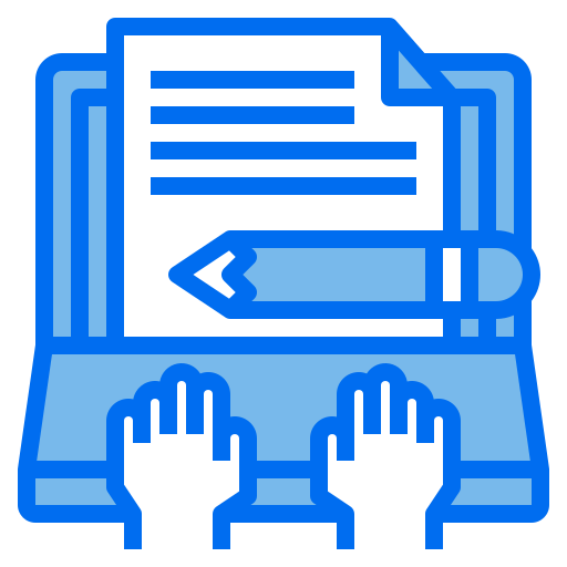 tekstschrijver Payungkead Blue icoon