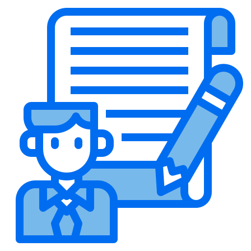 Writer Payungkead Blue icon