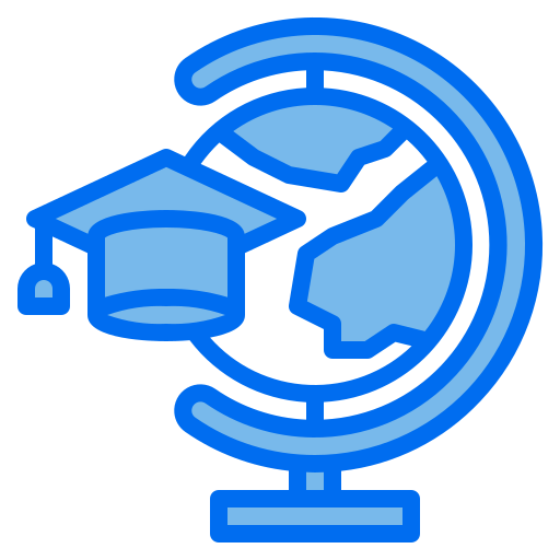 졸업 모자 Payungkead Blue icon