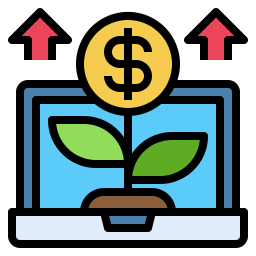 Growth Payungkead Lineal Color icon