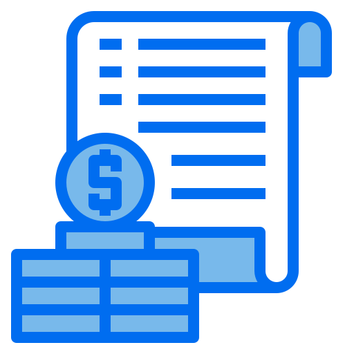 Money sacks Payungkead Blue icon