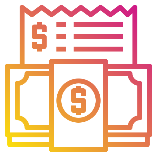 お金 Payungkead Gradient icon